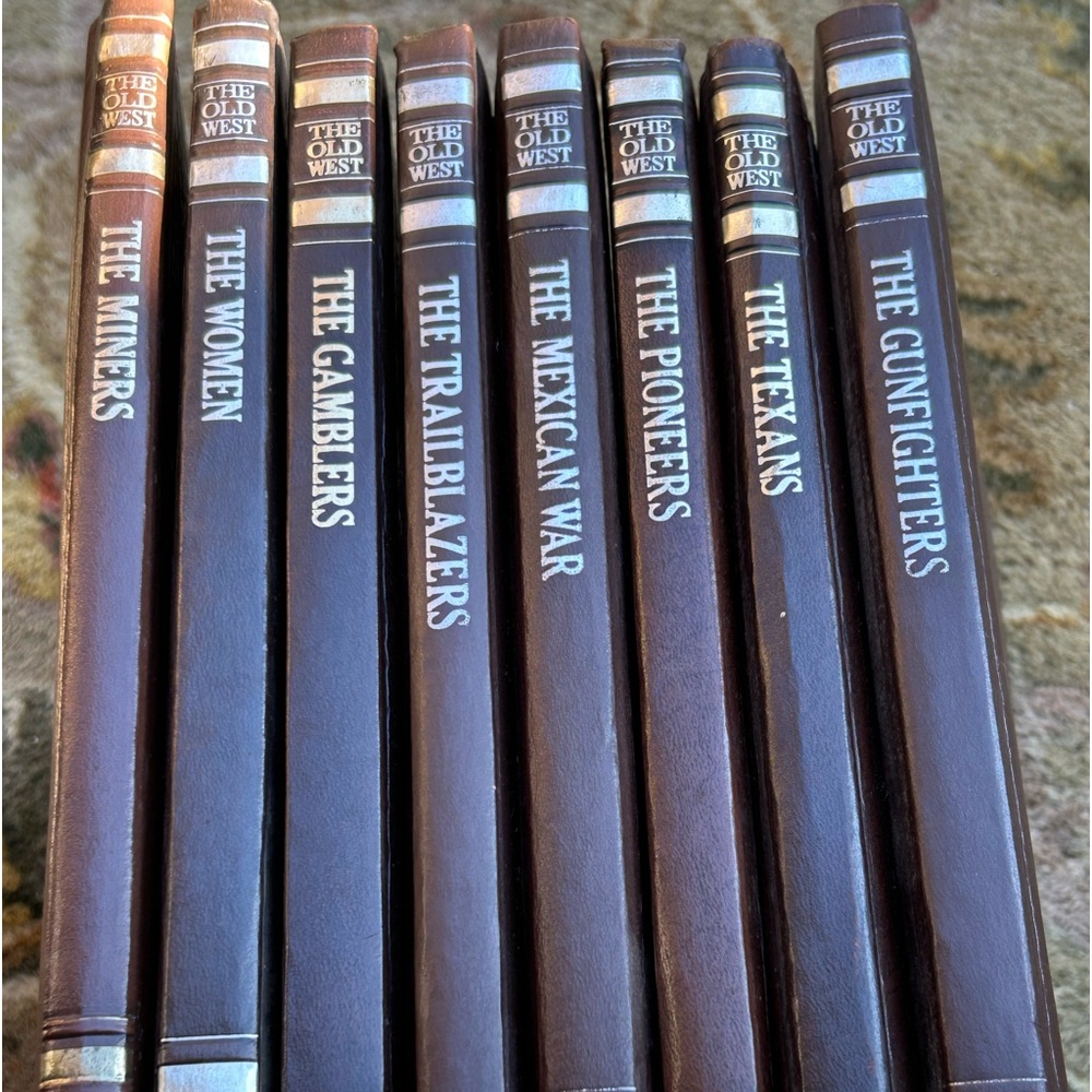 The Old West. Hard back Leatherette time life series. 8 books only.